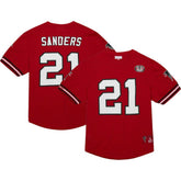 Deion Sanders Atlanta Falcons Retired Player Name & Number Mesh Top - Red on sale