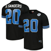 Barry Sanders Detroit Lions Retired Player Name & Number Mesh Top - Black on sale
