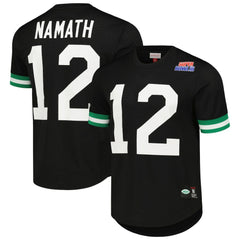 Joe Namath New York Jets Retired Player Name & Number Mesh Top - Black sale