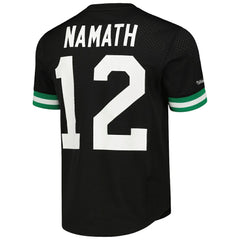 Joe Namath New York Jets Retired Player Name & Number Mesh Top - Black sale