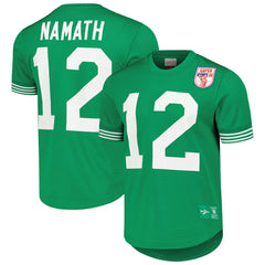 Joe Namath New York Jets Retired Player Name & Number Mesh Top - Kelly Green outlet
