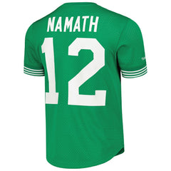 Joe Namath New York Jets Retired Player Name & Number Mesh Top - Kelly Green outlet