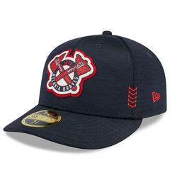 Atlanta Braves 2024 Clubhouse Low Profile 59FIFTY Fitted Hat Navy