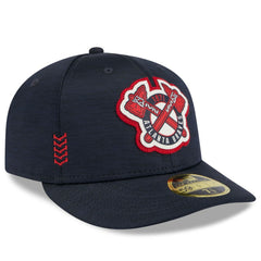 Atlanta Braves 2024 Clubhouse Low Profile 59FIFTY Fitted Hat Navy