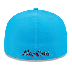 Miami Marlins Gameday Sideswipe 59FIFTY Fitted Hat Black/Blue