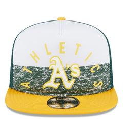 Athletics Team Foam Front A-Frame Trucker 9FIFTY Snapback Hat White/Gold