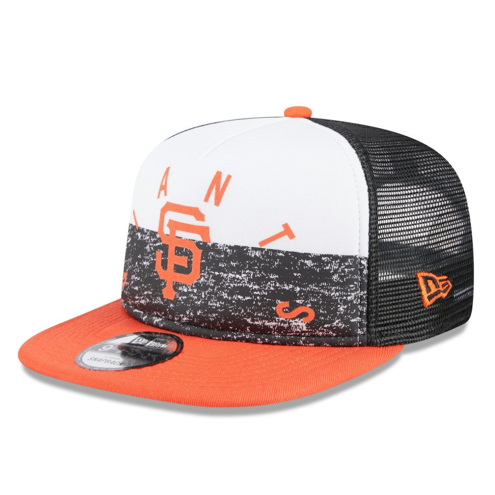 San Francisco Giants Team Foam Front A-Frame Trucker 9FIFTY Snapback Hat White/Orange