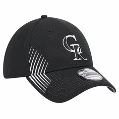 Colorado Rockies Active Dash Mark 39THIRTY Flex Hat Black
