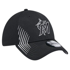 Miami Marlins Active Dash Mark 39THIRTY Flex Hat Black