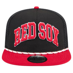 Boston Red Sox Throwback Meshback Golfer Hat Black