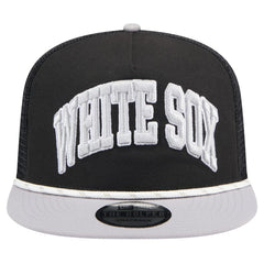 Chicago White Sox Throwback Meshback Golfer Hat Black