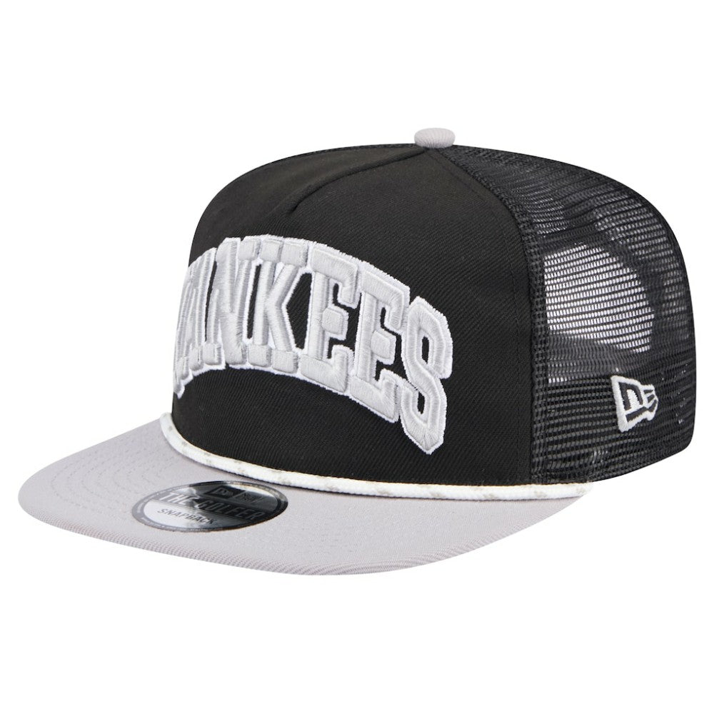 New York Yankees Throwback Meshback Golfer Hat Black