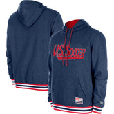 USMNT 5th & Ocean by New Era Throwback Fleece Pullover Hoodie - Navy outlet