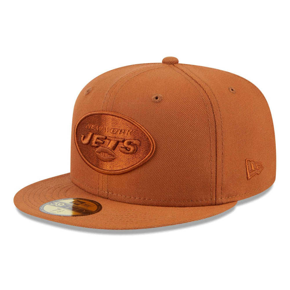 New York Jets New Era Color Pack 59FIFTY Fitted Hat - Brown discount