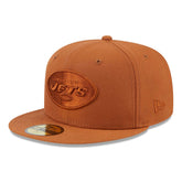 New York Jets New Era Color Pack 59FIFTY Fitted Hat - Brown discount