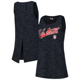 USWNT 5th & Ocean by New Era Women's Athletic Cross Back Tank Top - Navy online