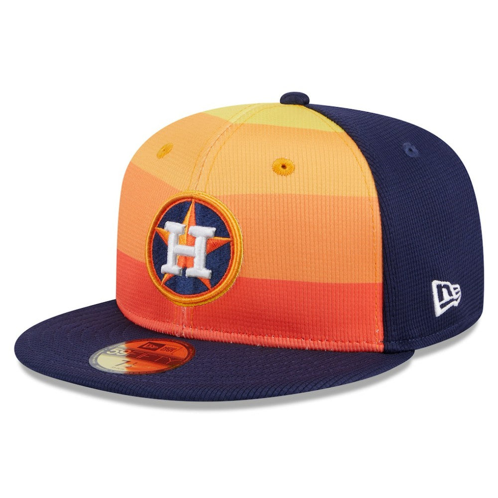 Houston Astros 2025 Batting Practice 59FIFTY Fitted Hat Orange