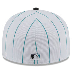 Miami Marlins 2025 Batting Practice 59FIFTY Fitted Hat White