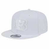 Cincinnati Bengals New Era Main White on White 9FIFTY Snapback Hat outlet