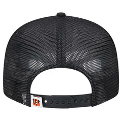 Cincinnati Bengals New Era Main Trucker 9FIFTY Snapback Hat - Black on sale