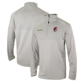 Portland Trail Blazers Omni-Wick Rockin' It Quarter-Zip Pullover Top - Heather Gray shop