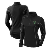 Milwaukee Bucks Women's Omni-Wick Shotgun Quarter-Zip Pullover Top - Black shop