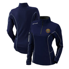 Denver Nuggets Women's Omni-Wick Shotgun Quarter-Zip Pullover Top sale - Navy cheap