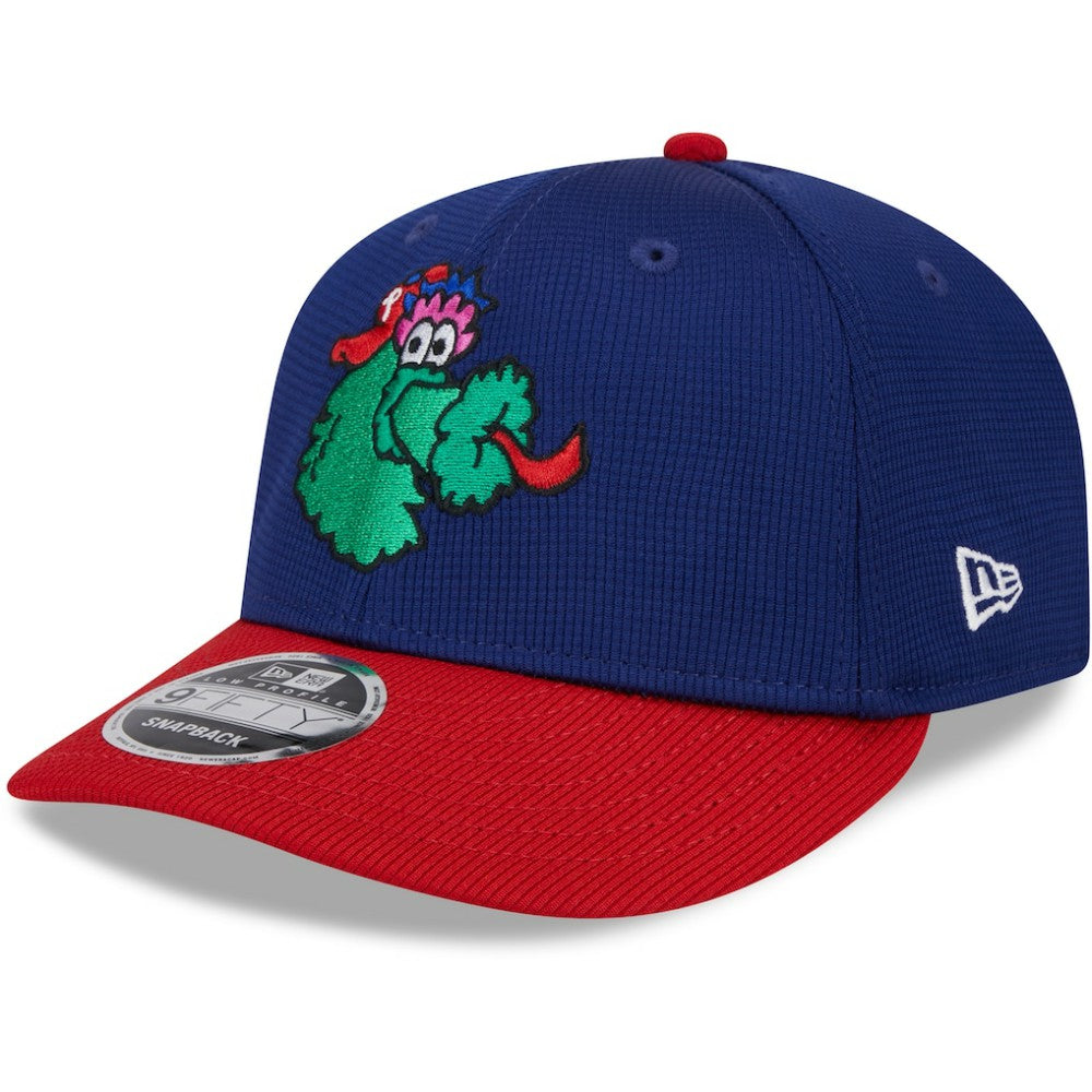 Philadelphia Phillies 2025 Batting Practice Low Profile 9FIFTY Snapback Hat Navy