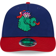 Philadelphia Phillies 2025 Batting Practice Low Profile 9FIFTY Snapback Hat Navy