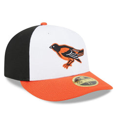 Baltimore Orioles 2025 Batting Practice Low Profile 59FIFTY Fitted Hat White