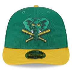 Athletics 2025 Batting Practice Low Profile 59FIFTY Fitted Hat Kelly Green