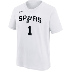 Victor Wembanyama San Antonio Spurs Youth Name & Number Association T-Shirt - White shop