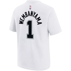 Victor Wembanyama San Antonio Spurs Youth Name & Number Association T-Shirt - White shop