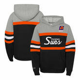 Phoenix Suns Youth Hardwood Classics Head Coach Pullover Hoodie - Black/Heather Gray outlet