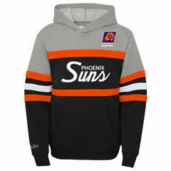 Phoenix Suns Youth Hardwood Classics Head Coach Pullover Hoodie - Black/Heather Gray outlet