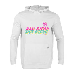 San Diego Padres Levelwear City Connect Relay Core Logo Pullover Hoodie White
