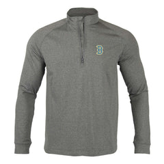 Boston Red Sox Levelwear City Connect Calibre Insignia Core Quarter-Zip Pullover Top Heather Charcoal