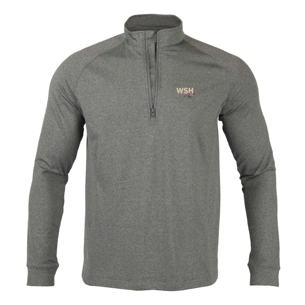 Washington Nationals Levelwear City Connect Calibre Insignia Core Quarter-Zip Pullover Top Heather Charcoal
