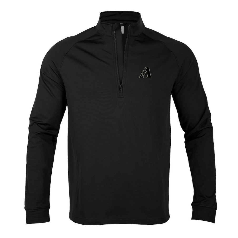 Arizona Diamondbacks Levelwear City Connect Calibre Insignia Core Quarter-Zip Pullover Top Black
