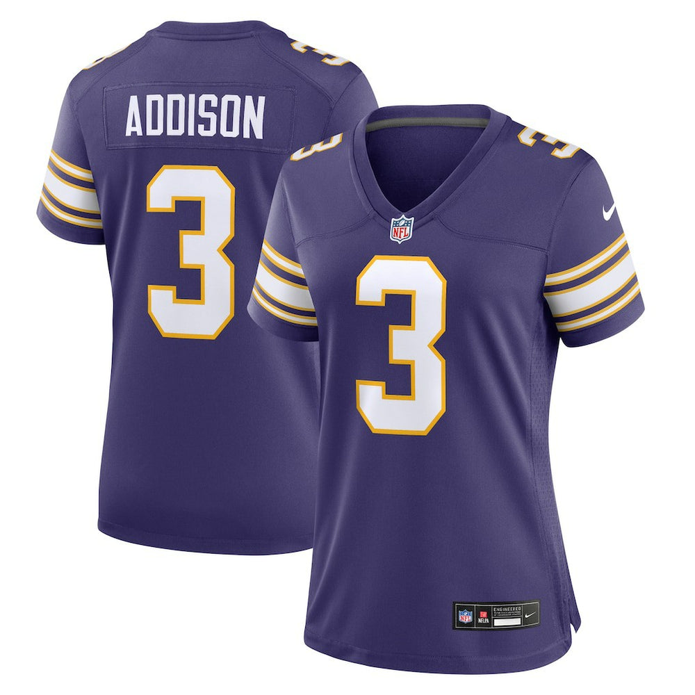 Jordan Addison Minnesota Vikings Women's Alternate Game Jersey - Purple for sale