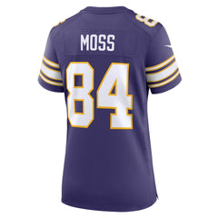 Randy Moss Minnesota Vikings Women's Classic Retired Player Game Jersey - Purple sale