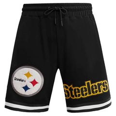 Pittsburgh Steelers Pro Standard Classic Chenille Shorts - Black sale