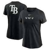 Tampa Bay Rays Women's Over Shoulder T-Shirt Black