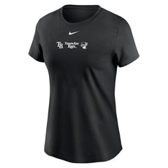 Tampa Bay Rays Women's Over Shoulder T-Shirt Black