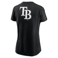 Tampa Bay Rays Women's Over Shoulder T-Shirt Black