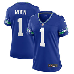 Warren Moon Seattle Seahawks Women's Throwback Retired Player Game Jersey - Royal on sale
