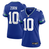 Jim Zorn Seattle Seahawks Women's Throwback Retired Player Game Jersey - Royal sale