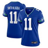 Jaxon Smith-Njigba Seattle Seahawks Women's Throwback Player Game Jersey - Royal outlet