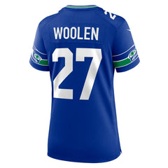 Tariq Woolen Seattle Seahawks Women's Throwback Player Game Jersey - Royal online