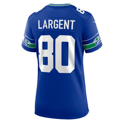 Steve Largent Seattle Seahawks Women's Throwback Retired Player Game Jersey - Royal discount